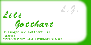 lili gotthart business card